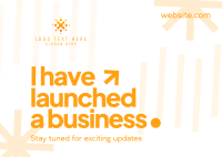 Business Launching Postcard