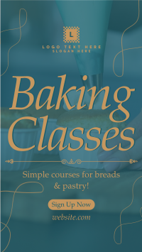 Baking Classes Instagram Story