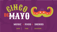 Fiesta Mustache Facebook Event Cover