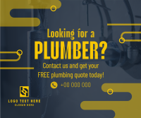 Pipes Repair Service Facebook Post Design