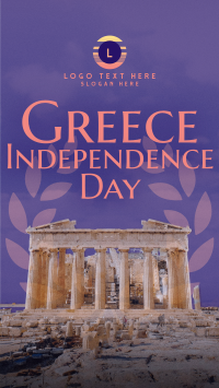 Contemporary Greece Independence Day Facebook Story