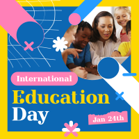 Happy Education Day  Linkedin Post Design