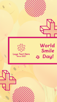 World Smile Day Smiley Balloons Facebook Story