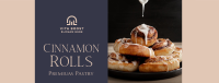 Cinnamon Rolls Elegant Facebook Cover Image Preview