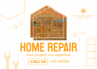 Home Repair Service Postcard Image Preview