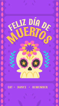 Dia de los Muertos Greeting Instagram Story Design