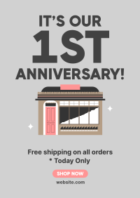 1st Business Anniversary Poster