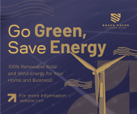 Solar & Wind Energy  Facebook Post