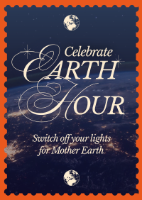 Modern Nostalgia Earth Hour Flyer