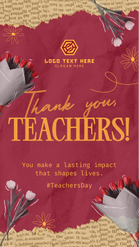 Teachers Day Collage Instagram Reel Design