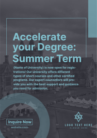 Shapes Minimalist Summer Term Flyer