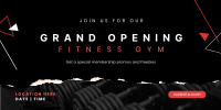 Fitness Gym Grand Opening Twitter Post