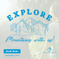 Explore Mountains Instagram Post