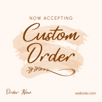 Brush Custom Order Instagram Post