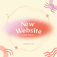 Abstract Website Launch Instagram Post Design