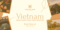 Vietnam Travel Tour Scrapbook Twitter Post