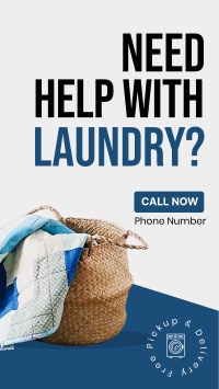 Laundry Delivery Instagram Story Design