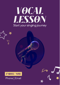 Vocal Lesson Flyer