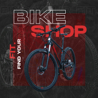 Bicycle Modern Grainy Instagram Post Design