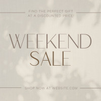 Minimalist Weekend Sale Instagram Post Design