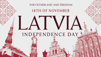 Latvia National Day Animation