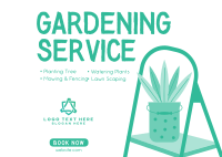 Gardening Service Offer Postcard