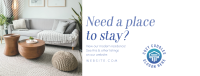 Cozy Place to Stay Facebook Cover Image Preview