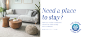 Cozy Place to Stay Facebook Cover Image Preview