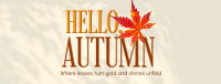 Cozy Autumn Greeting Facebook Cover Design