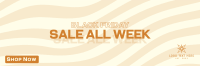 Pattern Black Friday Twitter Header Image Preview