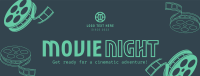 Movie Film Night Facebook Cover Image Preview