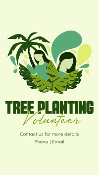 Minimalist Planting Volunteer Instagram Reel Image Preview