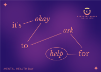 Mental Health Day Quote Postcard Image Preview