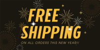 Free Shipping Sparkles Twitter Post