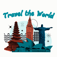 Modern World Travel T-shirt Image Preview