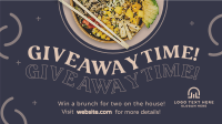 Giveaway Food Bowl Animation Design