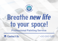 Pro Painting Service Postcard Image Preview