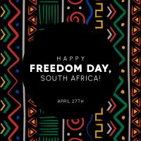 Freedom Day Patterns Instagram Post