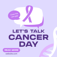 Cancer Awareness Discussion Instagram Post