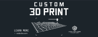 Custom 3D Print Facebook Cover Image Preview