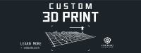 Custom 3D Print Facebook Cover Image Preview