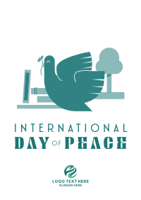 Simple Peace Day Poster Design