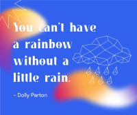 Little Rain Quote Facebook Post