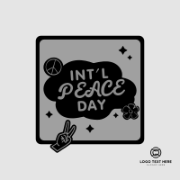 Peace Day Text Badge Instagram Post