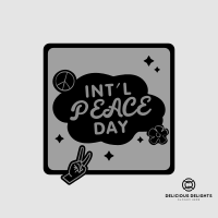 Peace Day Text Badge Instagram Post