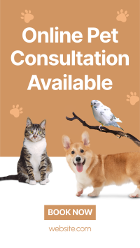 Online Vet Consultation Instagram Story Design