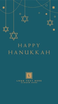 Hanukkah & Stars Facebook Story