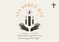 Remember Love, Honor Light Postcard