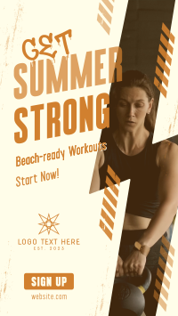 Summer Fitness Workout Instagram Story