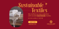 Sustainable Textiles Collection Twitter Post